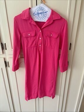 Vineyard Vines Sankaty Striped Margo Shirt dress,